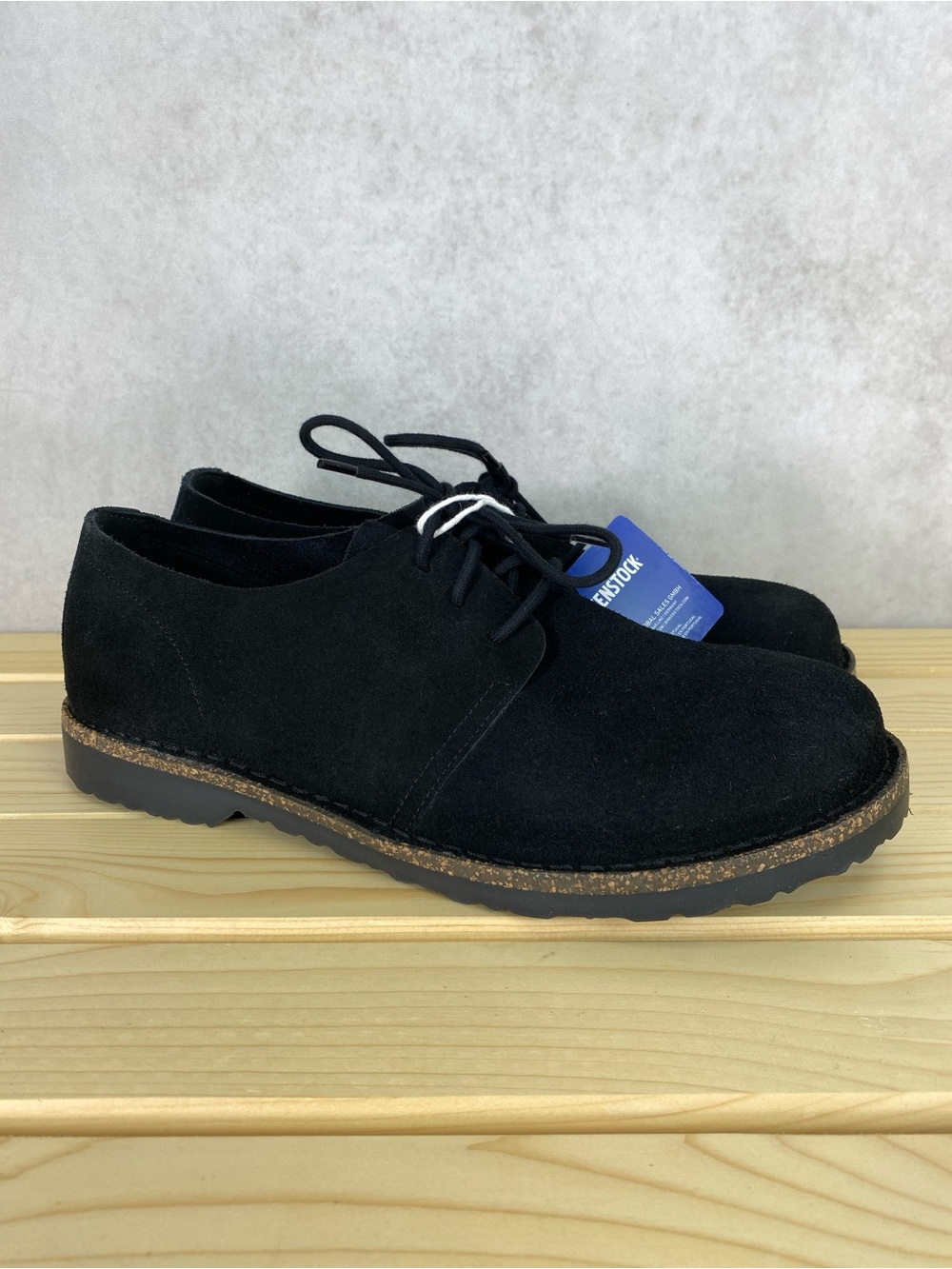 Birkenstock Uppsala Low Suede Leather Black Casual Comfot Oxfords Shoes 45 EUR